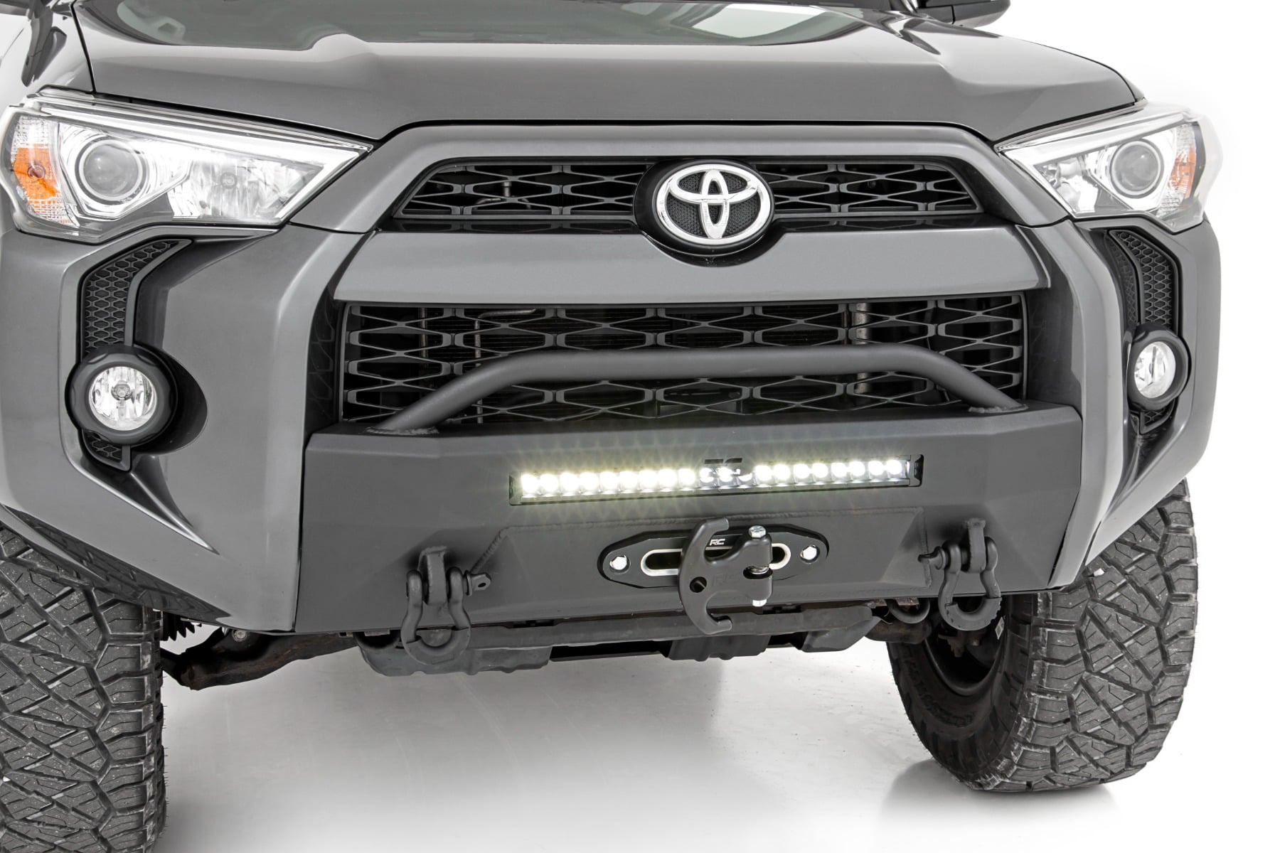 Prerunner Front Winch Bumper with Stinger for 4Runner (2014-2024) — Rough Country 10743A