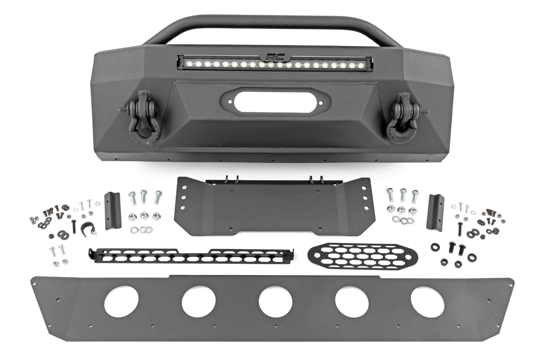 Rough Country Prerunner Bumper with 20-Inch Cool White DRL Bar for 4Runner