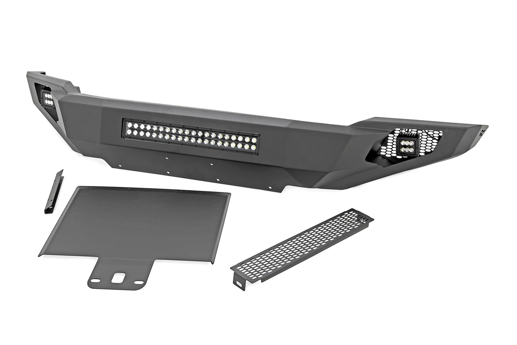 Rough Country Pre-Runner Front Bumper with Skid Plate for F-150