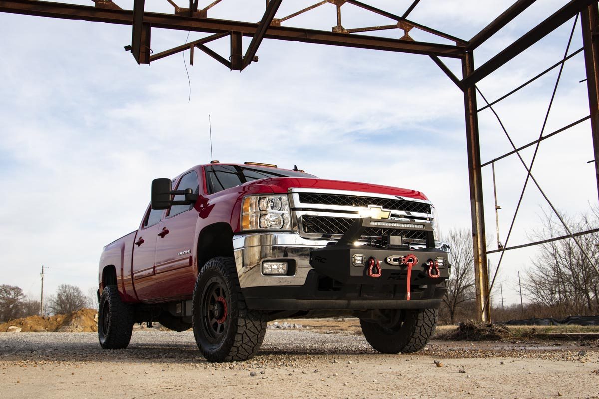 EXO Winch Mount Kit for Chevy Silverado 2500/3500 HD (2011-2019), Rough Country 10764