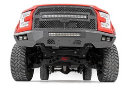 Front Bumper with 20in LED Light Bar for F-150 (2015-2017) shown installed, Rough Country 10770