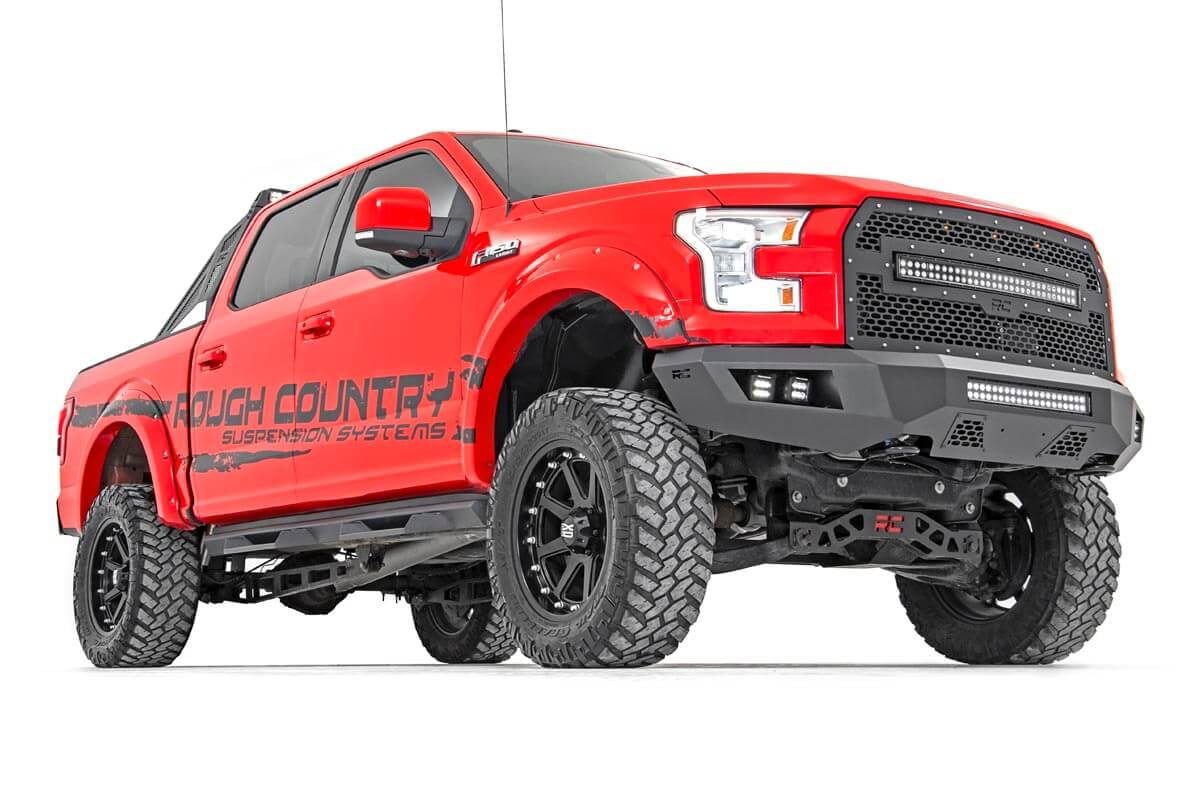 Front Bumper with 20in LED Light Bar for F-150 (2015-2017), Rough Country 10770