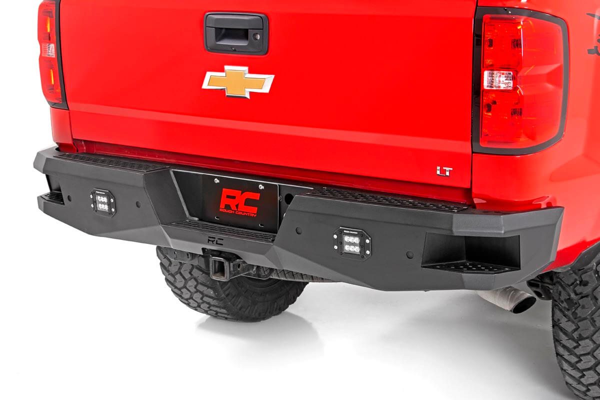 Rear Bumper with LED Lights for Silverado 1500 (2007-2018) — Rough Country 10773 — Rear Bumpers