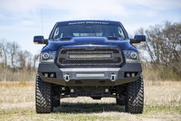 Front Bumper with 20-Inch LED Bar for Ram 1500 (2013-2018), view 3, Rough Country 10774