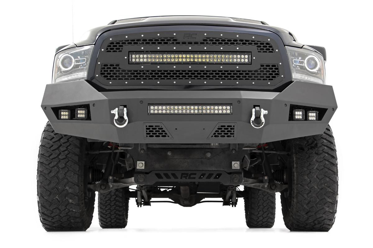 Front Bumper with 20-Inch LED Bar for Ram 1500 (2013-2018), Rough Country 10774