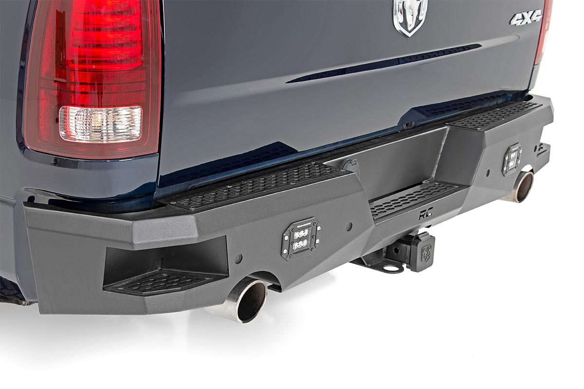 Rear Bumper with LED Lights for Ram 1500 & 1500 Classic — Rough Country 10775 — Rear Bumpers