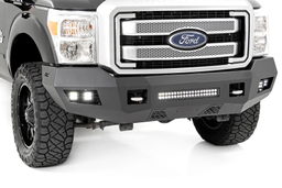 LED Front Bumper for F-250/F-350 Super Duty (2011-2016) shown installed, Rough Country 10783