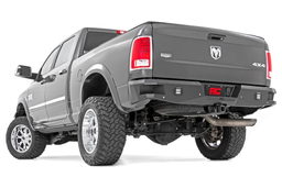 Steel Rear LED Bumper with Bed Access Steps, view 2, Rough Country 10786B
