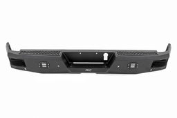 Steel Rear LED Bumper with Bed Access Steps, view 4, Rough Country 10786B