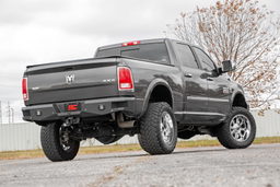 Steel Rear LED Bumper with Bed Access Steps, view 6, Rough Country 10786B
