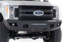 LED Front Bumper for F-250/F-350 Super Duty (2017-2022) shown installed, Rough Country 10787