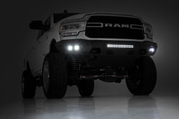 Front Bumper with LED Cubes for Ram 2500 (2019-2025), view 4, Rough Country 10806A