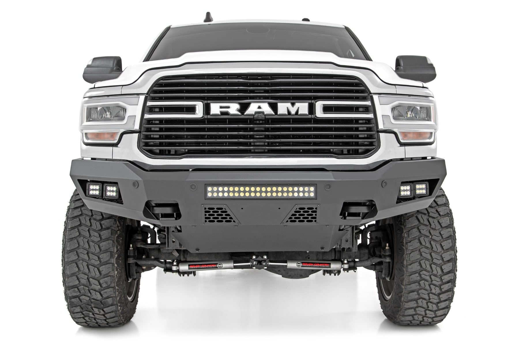 Rough Country Front Bumper with LED Cubes for Ram 2500