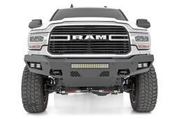 Front Bumper with LED Cubes for Ram 2500 (2019-2025) shown installed, Rough Country 10806A