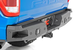 Rear Bumper with Bed Steps for 2021-2024 Ford F-150, view 2, Rough Country 10810A