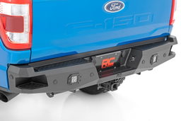 Rear Bumper with Bed Steps for 2021-2024 Ford F-150 shown installed, Rough Country 10810A