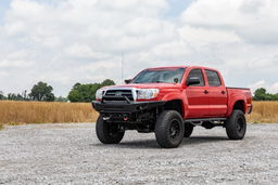 Front Bumper with Skid Plate for 2005-2011 Toyota Tacoma, view 4, Rough Country 10811