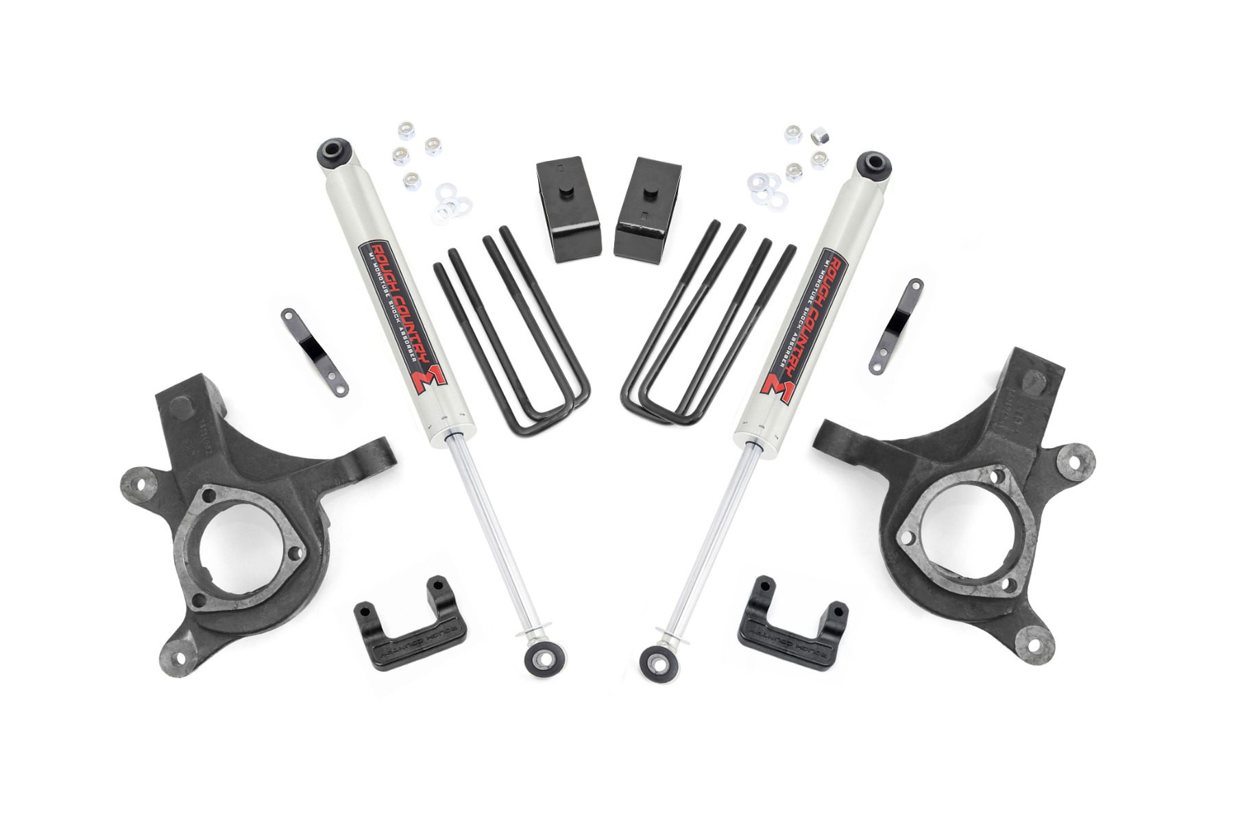 Rough Country 5-Inch M1 Monotube Lift Kit for 2007-2013 Chevy/GMC 1500 2WD