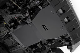 11-Gauge Steel Skid Plate for Toyota Tacoma (2024-2025) shown installed, Rough Country 10919