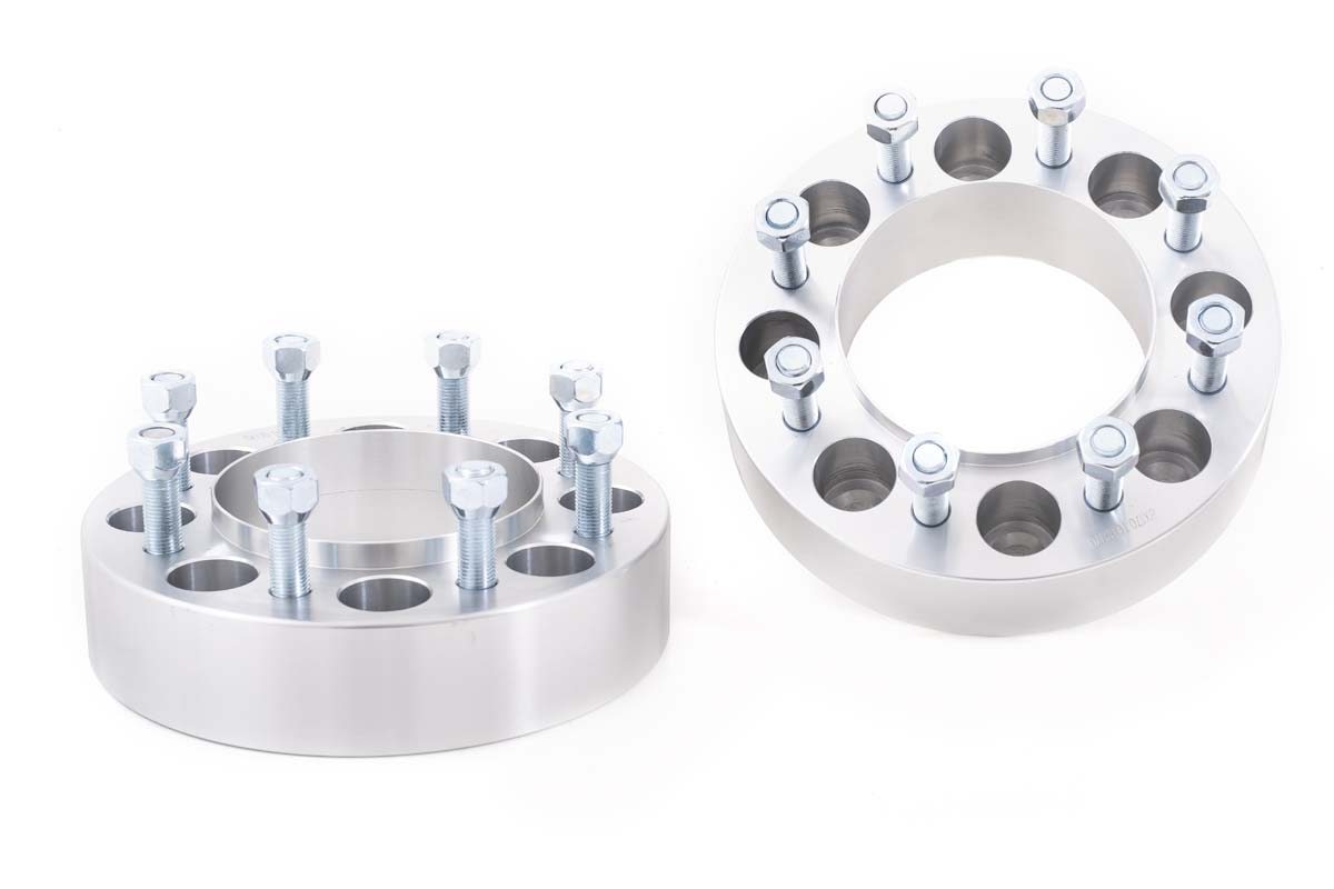 Rough Country 2-Inch Wheel Spacers, M14x1.5 — 4.8-Inch Hub-Centric Bore