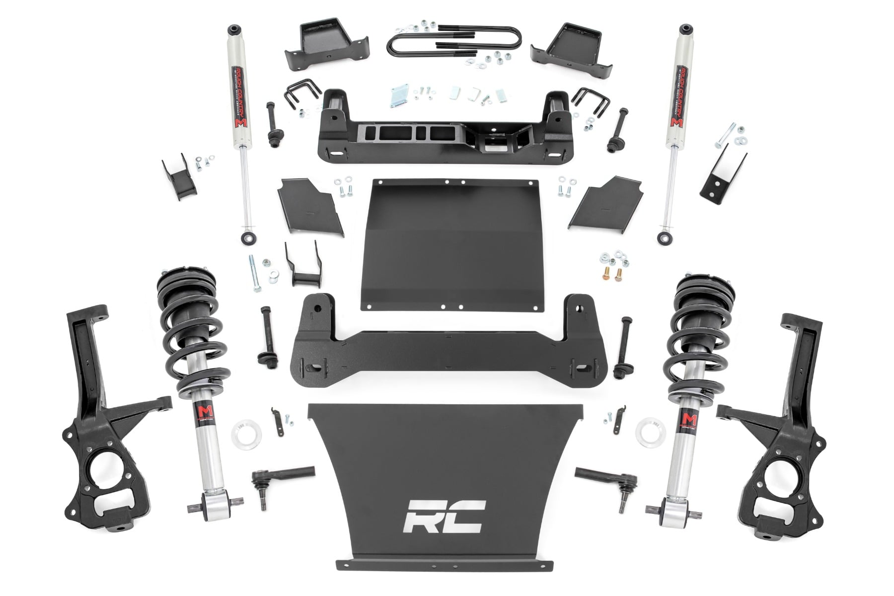 Rough Country 6-Inch Lift Kit with M1 Struts for 2025 Silverado 1500 4WD