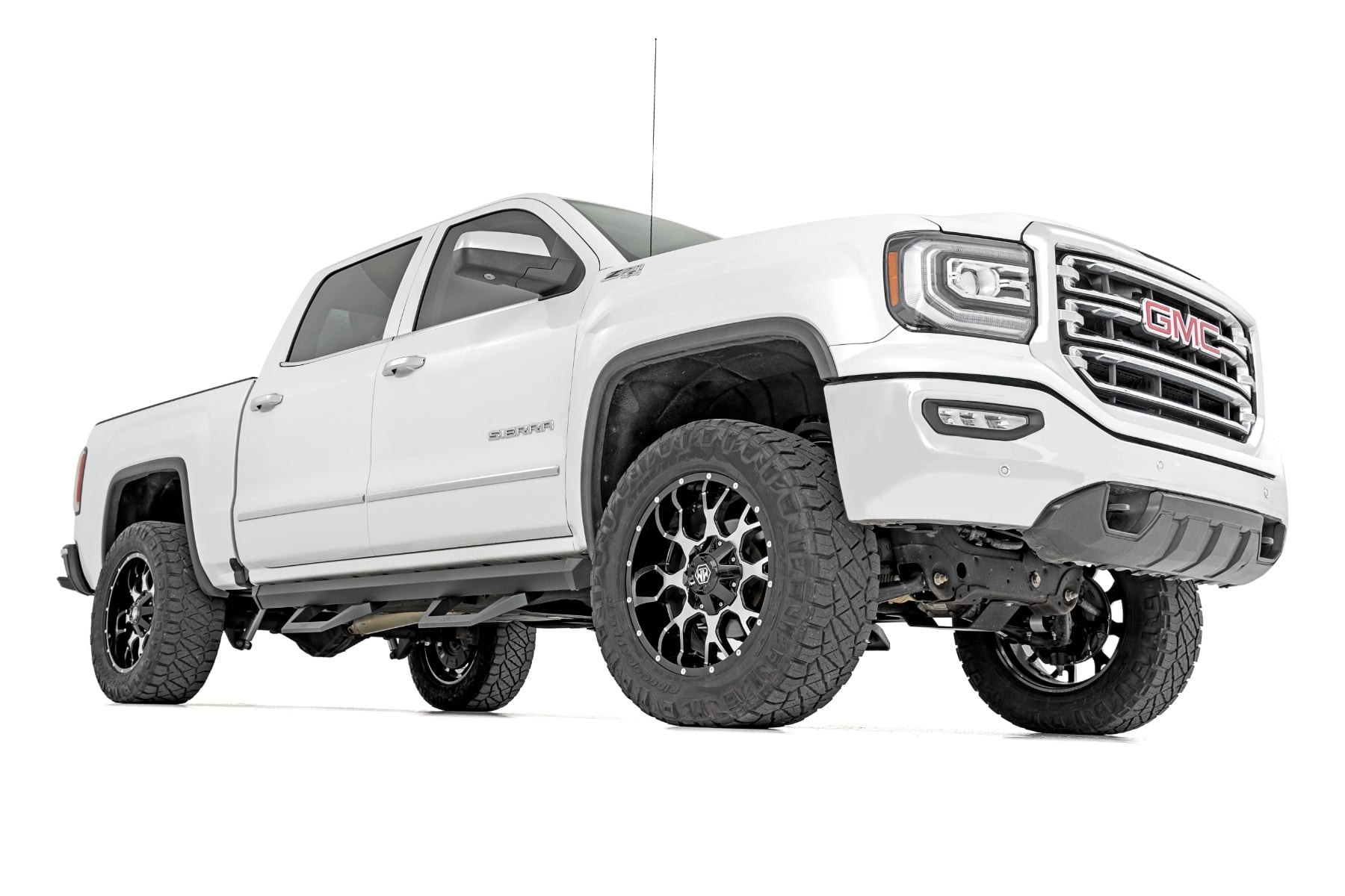 SRX2 Adjustable Aluminum Steps for GM 1500 Crew Cab (2007-18), Rough Country 11009A