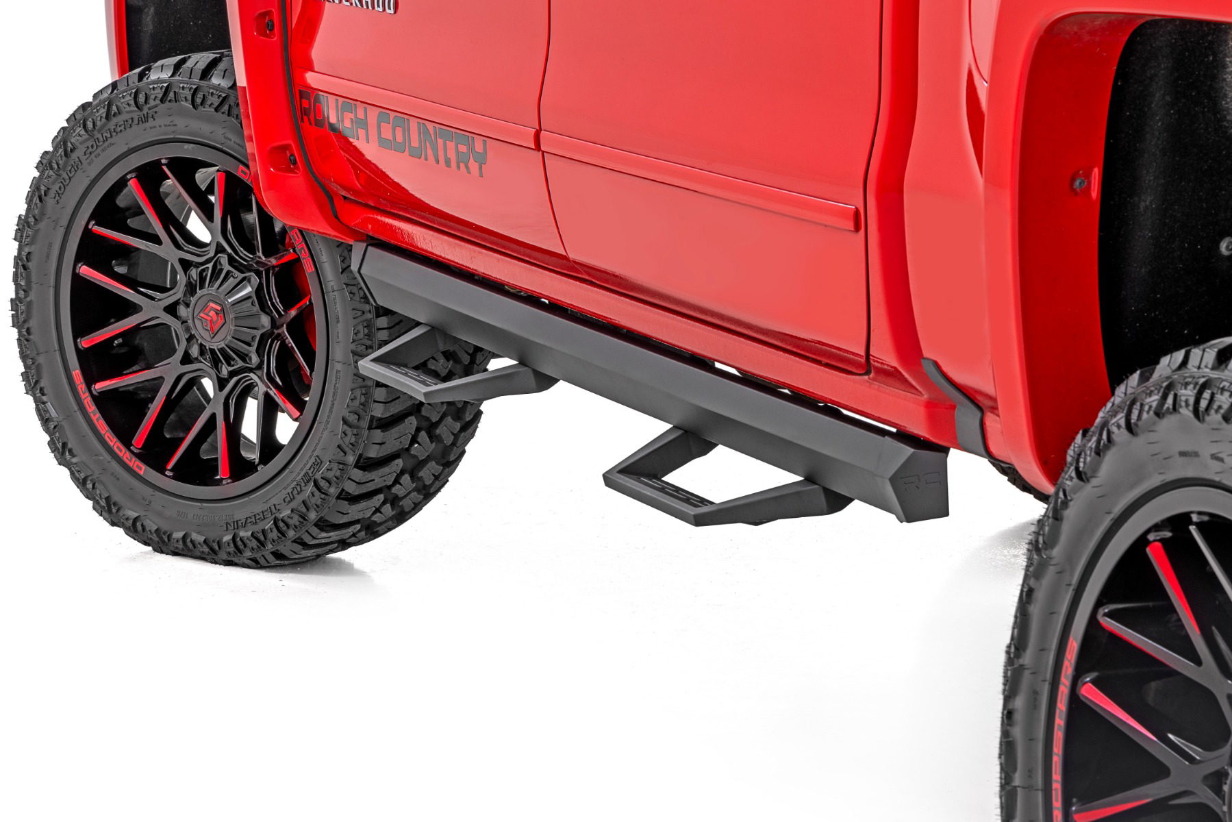 Rough Country SRL2 Adjustable Aluminum Step Bars for GM 1500 Crew Cab