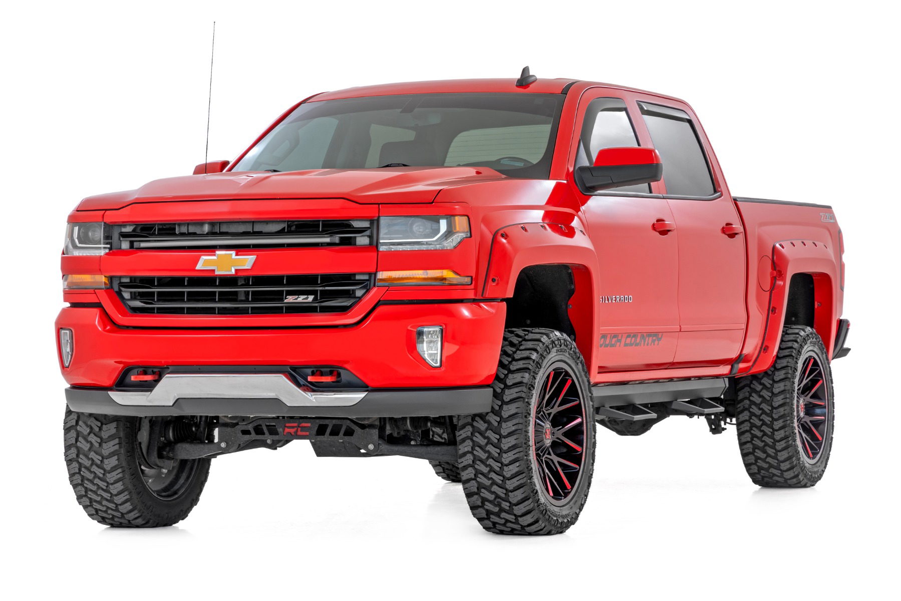 SRL2 Adjustable Aluminum Step Bars for GM 1500 Crew Cab (2007-18), Rough Country 11018