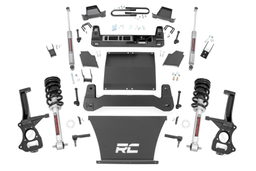 4 Inch Lift Kit for Silverado Trail Boss & Sierra AT4 (2025) dimension diagram, Rough Country 110331