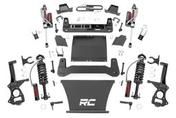 4-Inch Lift Kit with Vertex 2.5 Shocks for Trail Boss & AT4 dimension diagram, Rough Country 110350