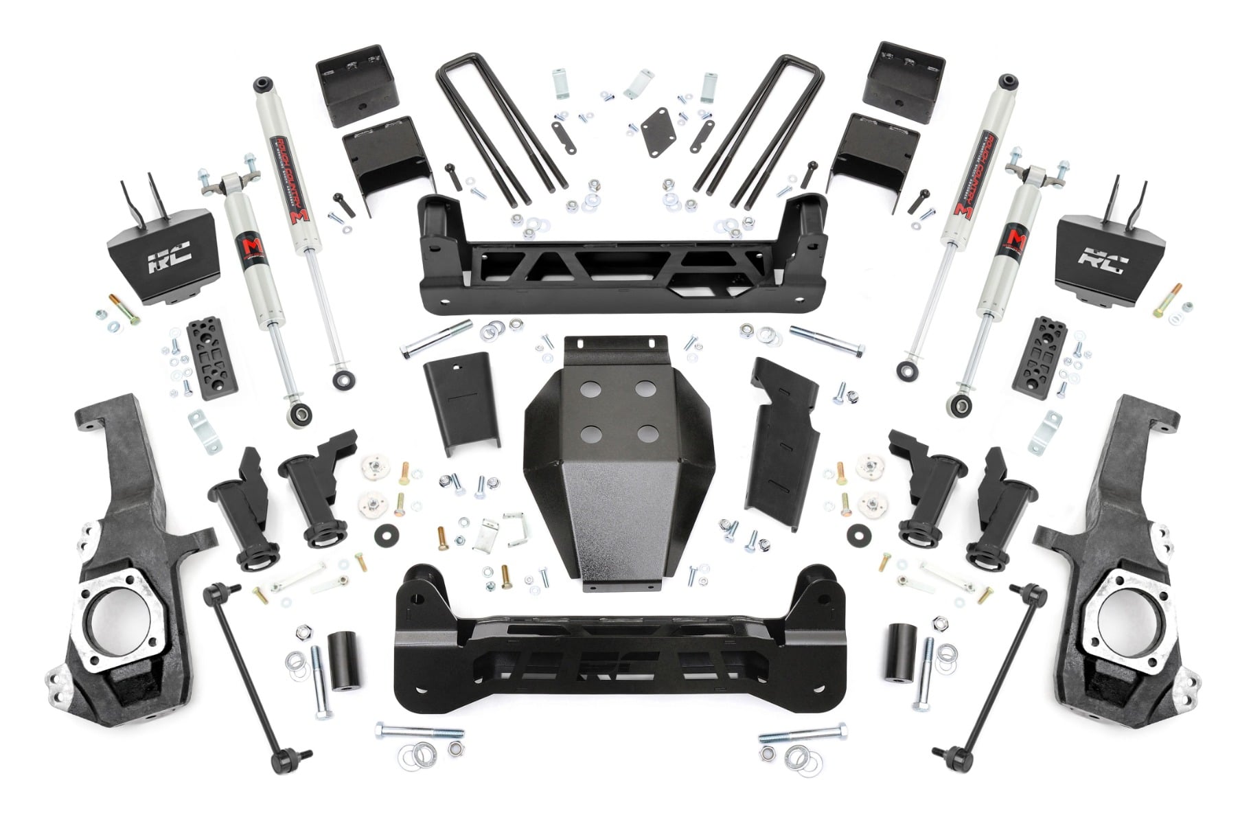 Rough Country 5-Inch Lift Kit with M1 Shocks for Silverado & Sierra HD