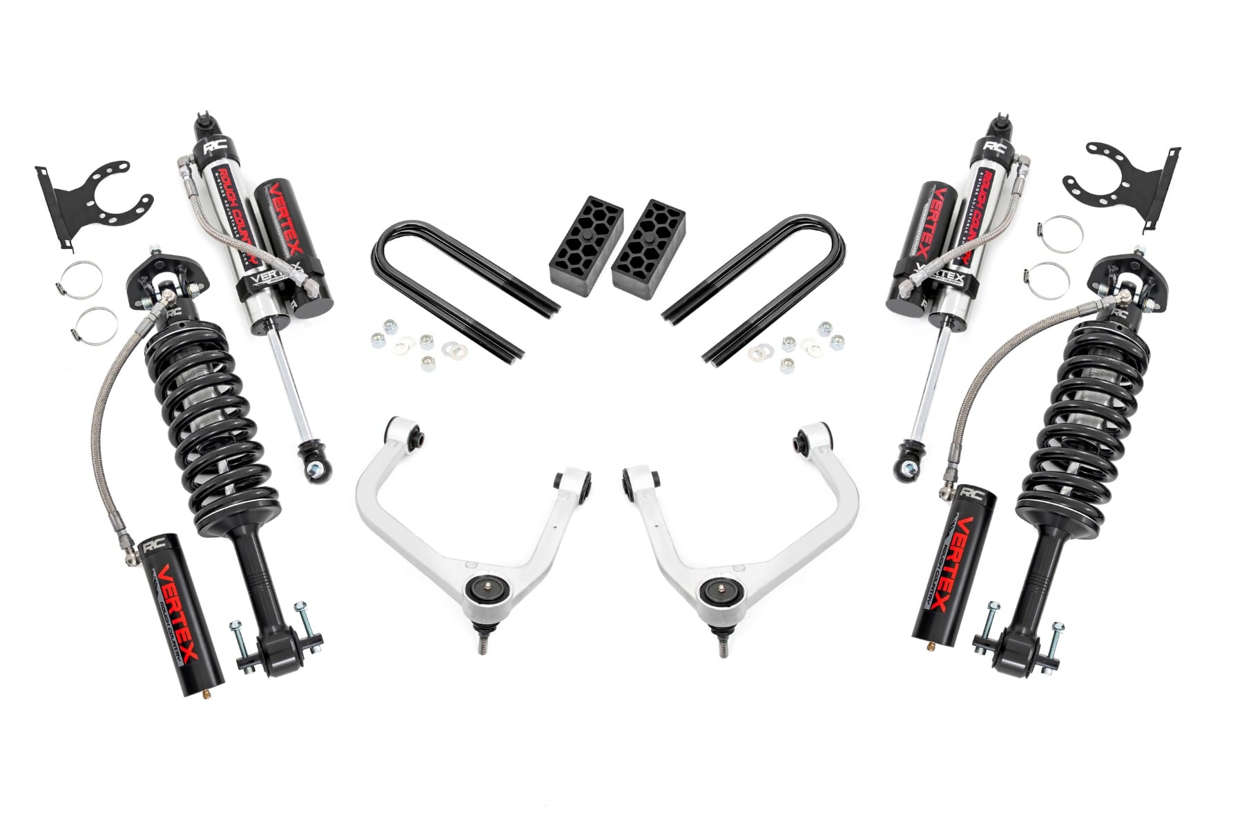 Rough Country 3.5-Inch Lift Kit with Vertex 2.5 Shocks for Silverado 1500