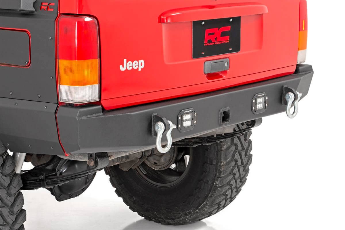Bolt-On Rear Bumper with LED Lights for Jeep Cherokee (1984-2001) — Rough Country 110504