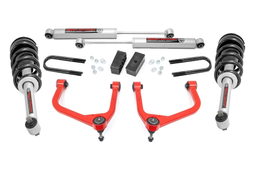 3.5-Inch N3 Strut and Shock Lift Kit, Red Arms, Sierra 1500, Rough Country 110531RED