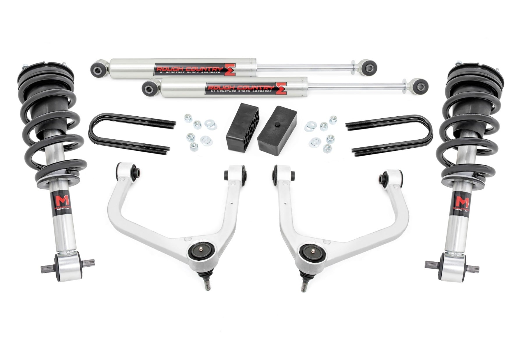 Rough Country 3.5-Inch Lift Kit with M1 Monotube Shocks for Sierra 1500