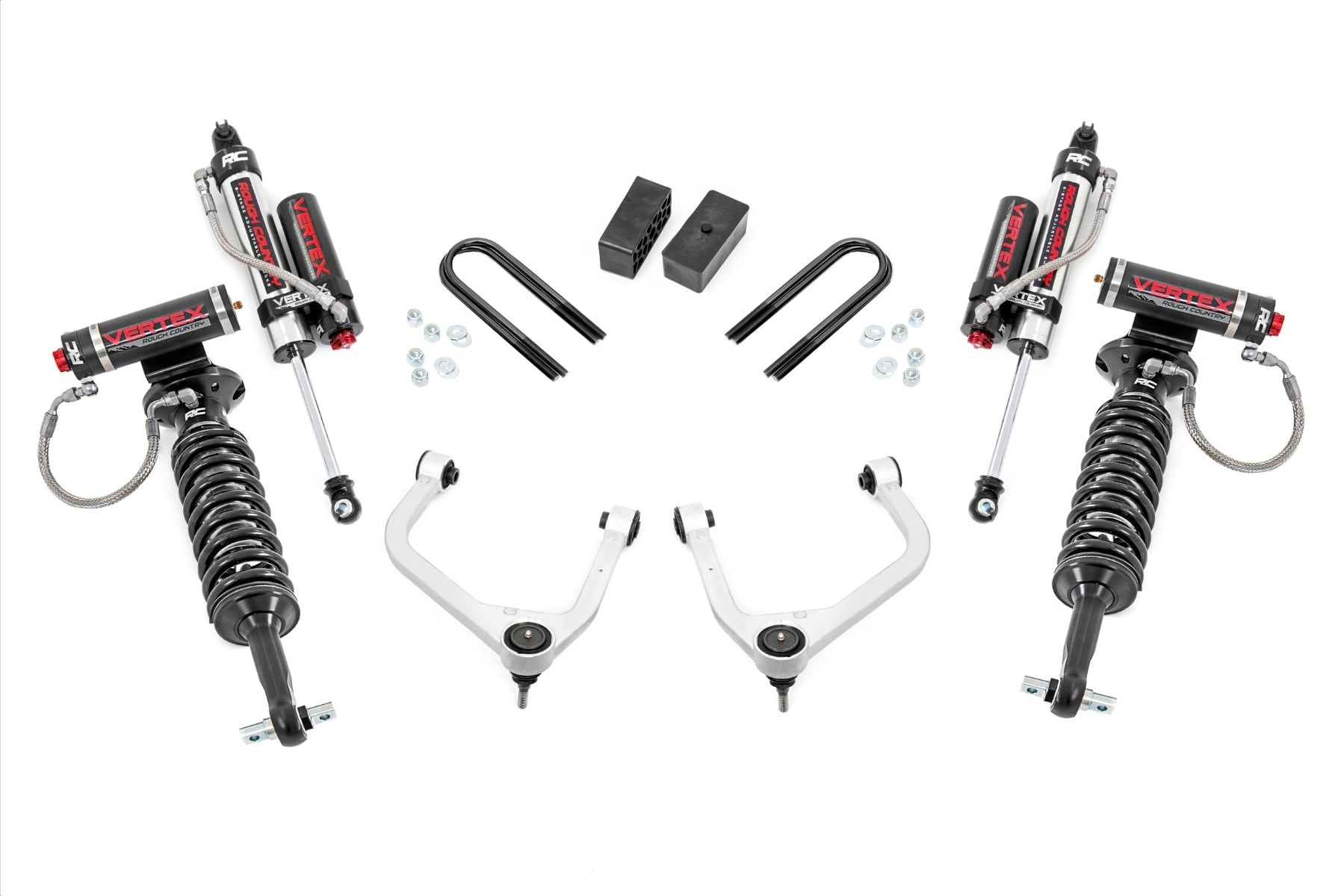 Rough Country 3.5-Inch Lift Kit with Vertex 2.5 Shocks for Sierra 1500
