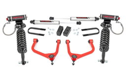 3.5-Inch Vertex 2.5 and V2 Lift Kit, Red Arms, Sierra 1500, Rough Country 110557RED