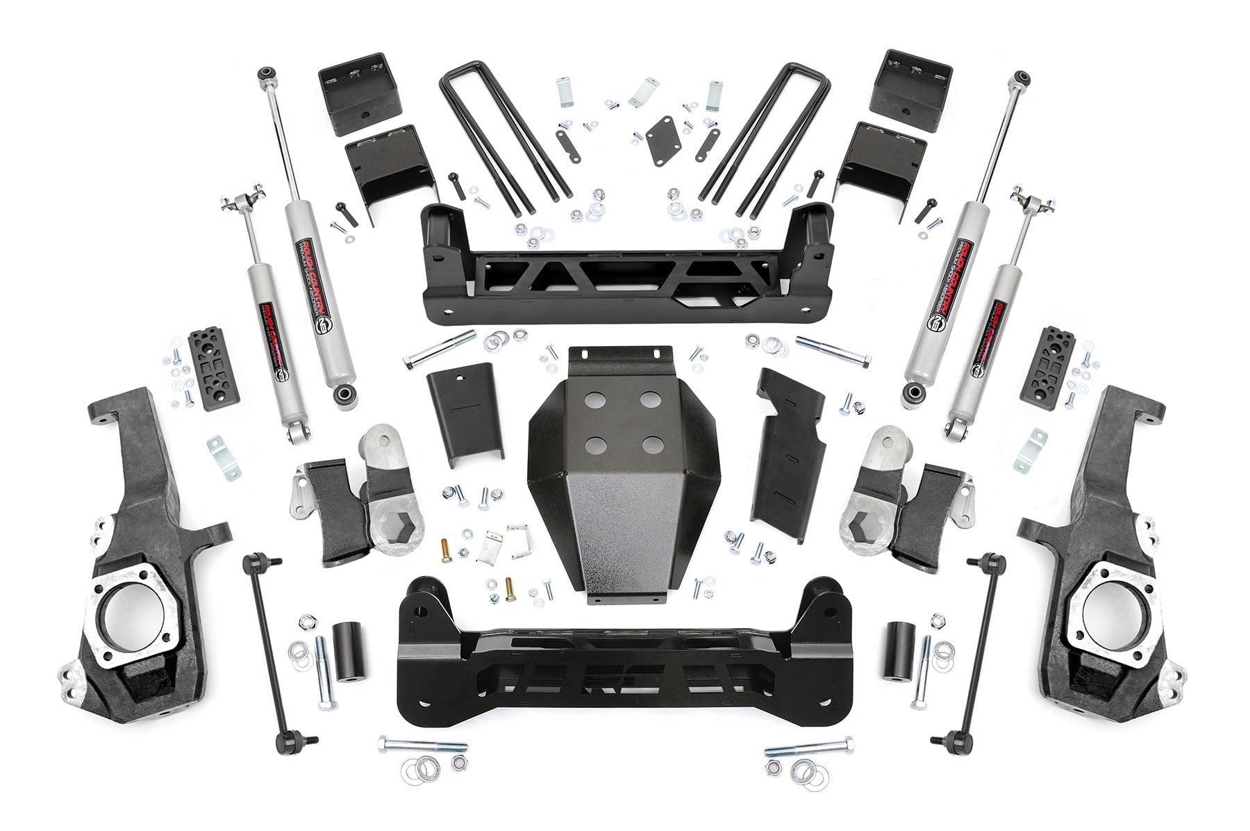 Rough Country 5-Inch Lift Kit with N3 Shocks for Silverado 2500 HD