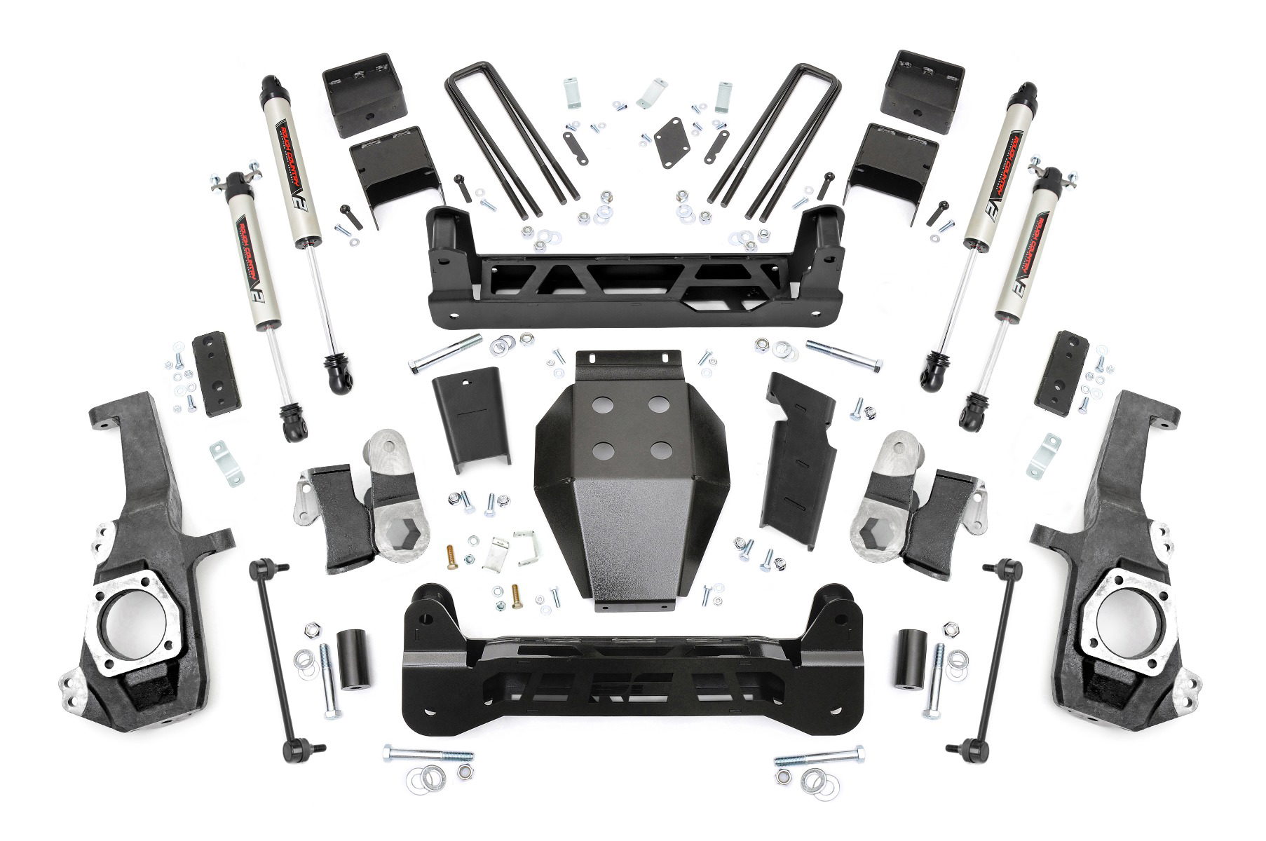 Rough Country 5-Inch Lift Kit for Silverado & Sierra HD, Overloads