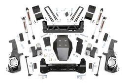 5-Inch Lift Kit for Silverado & Sierra HD, Overloads dimension diagram — Rough Country 110870