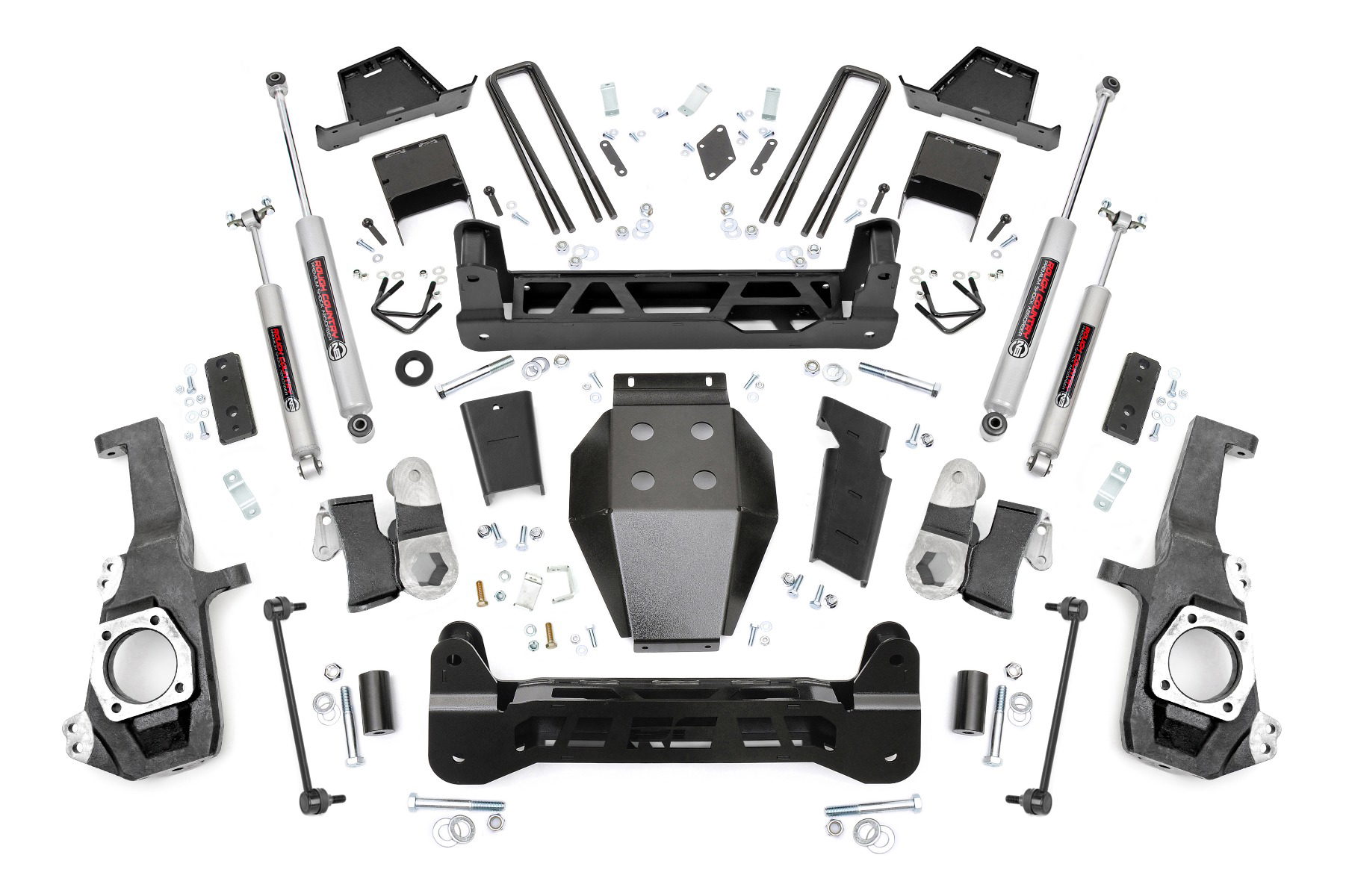 Rough Country 7-Inch Lift Kit with N3 Shocks for 2020–2025 Silverado 2500 HD