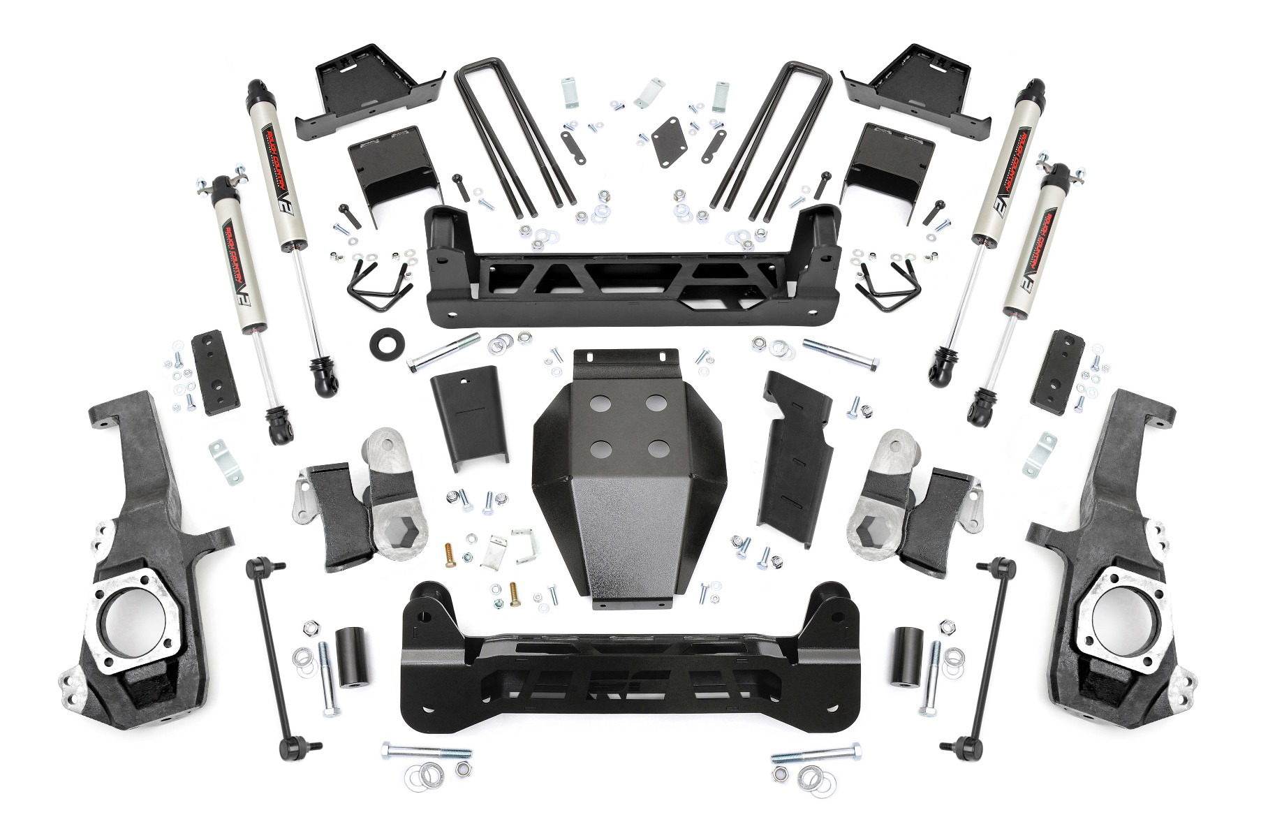 Rough Country 7-Inch Lift Kit for Silverado & Sierra HD, Overloads