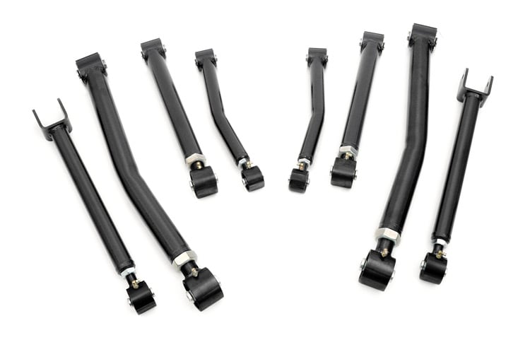 Rough Country Front and Rear X-Flex Control Arms for Jeep Wrangler JK