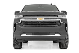 3.5-Inch Red Arm Lift Kit with Loaded Struts for Tahoe/Yukon, view 3, Rough Country 11430RED