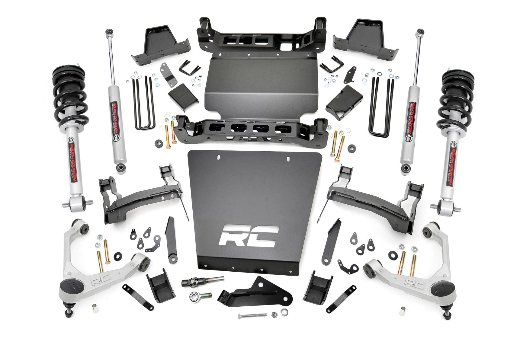 7-Inch Lift Kit with N3 Shocks for 2016–2019 Silverado/Sierra 1500 — Rough Country 11633