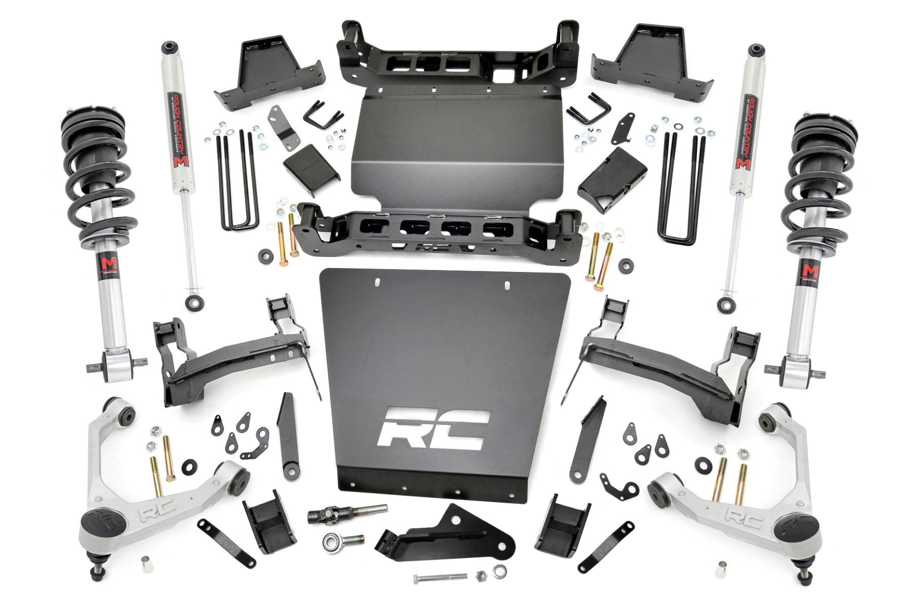 7-Inch Lift Kit with M1 Shocks for 2016–2019 Silverado/Sierra 1500 — Rough Country 11640