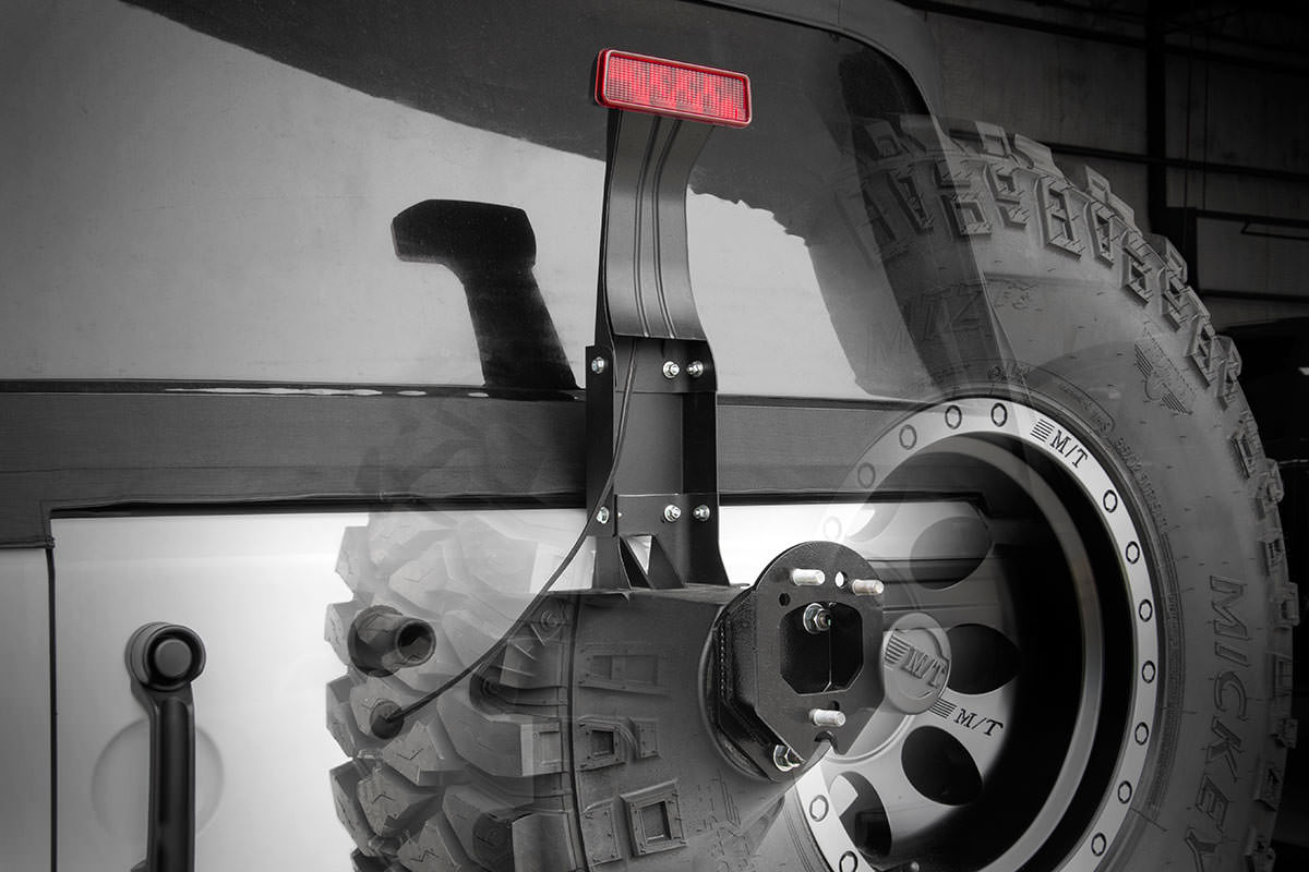 Rough Country 3rd Brake Light Extension for Jeep Wrangler
