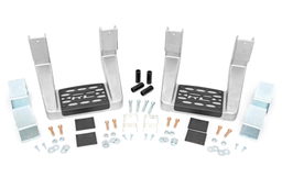 Single Hoop Step, Forged Aluminum, Sold in Pairs, view 2 — Rough Country 117510