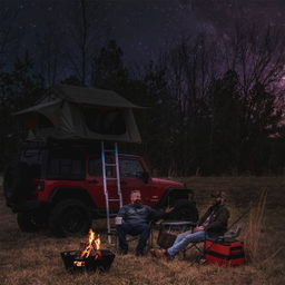 Overland Collapsible Fire Pit with Carry Bag, view 4 — Rough Country 117513A