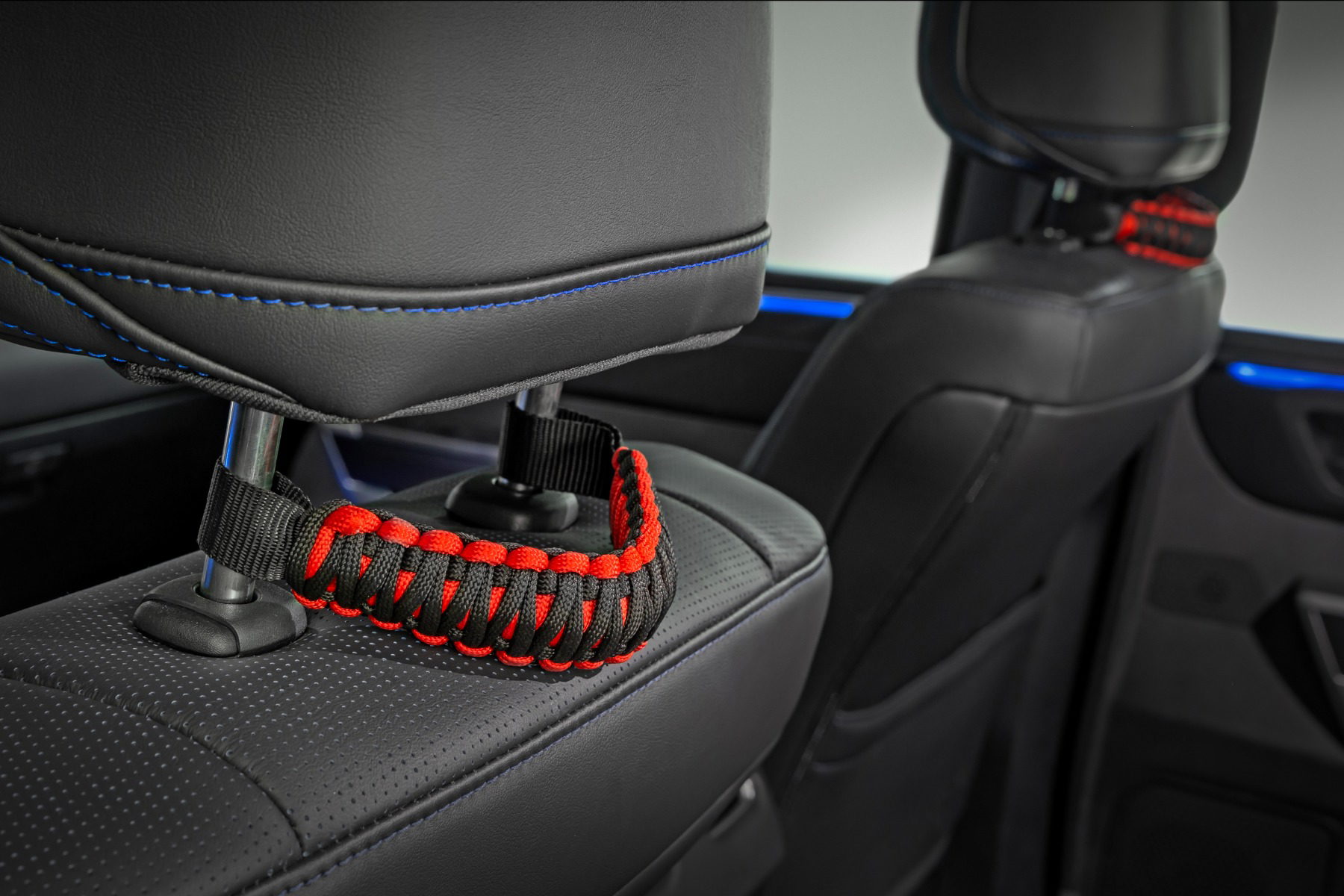 Rough Country Two-Color Woven Headrest Grab Handles